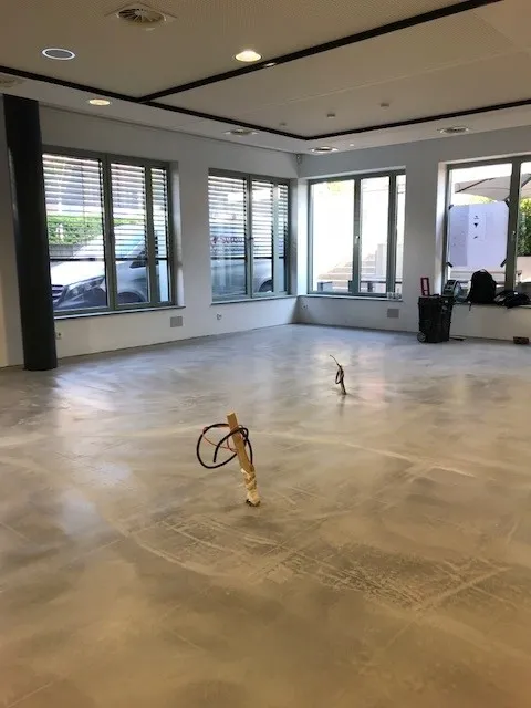 Panoramaaufnahme der gespachtelten Fläche